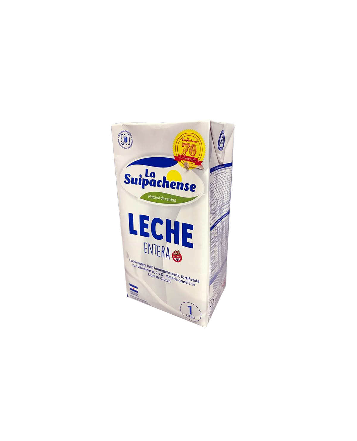 Leche La Suipachense Larga Vida Entera 1 Lt